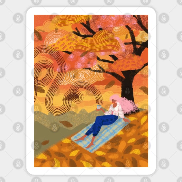 It's autumn Sticker by MAGLISHNIMA